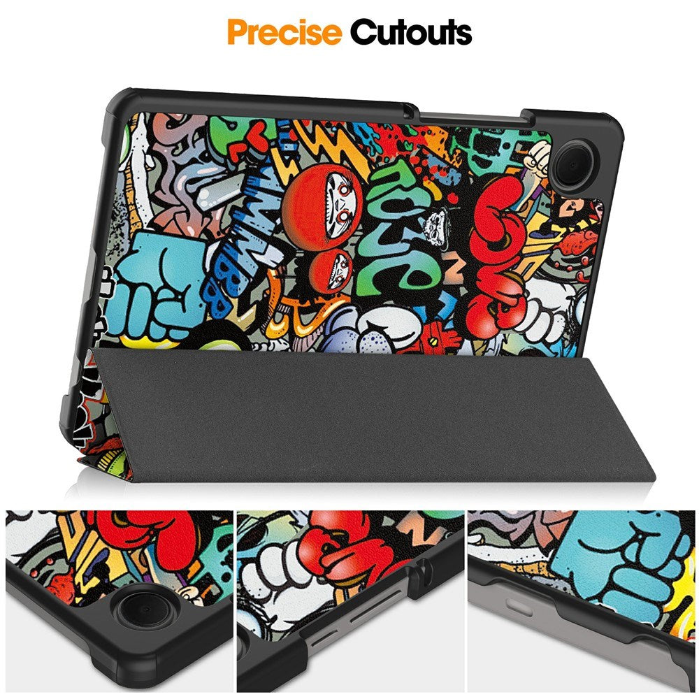 EIDERWOOD Samsung Galaxy Tab A11 Kunstlæder Tablet Cover m. Motiv - Graffiti