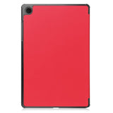 Samsung Galaxy Tab A11+ (Plus) EIDERWOOD Kunstlæder Tablet Cover m. Standerfunktion - Rød