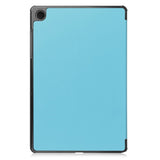 Samsung Galaxy Tab A11+ (Plus) EIDERWOOD Kunstlæder Tablet Cover m. Standerfunktion - Lyseblå