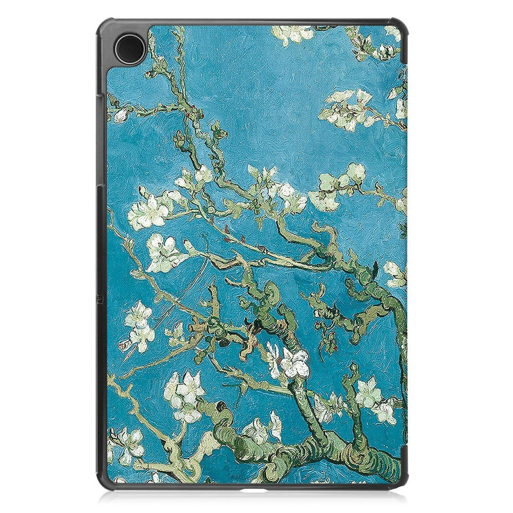Samsung Galaxy Tab A11+ (Plus) EIDERWOOD Kunstlæder Tablet Cover m. Motiv - Blomster