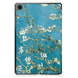 Samsung Galaxy Tab A11+ (Plus) EIDERWOOD Kunstlæder Tablet Cover m. Motiv - Blomster