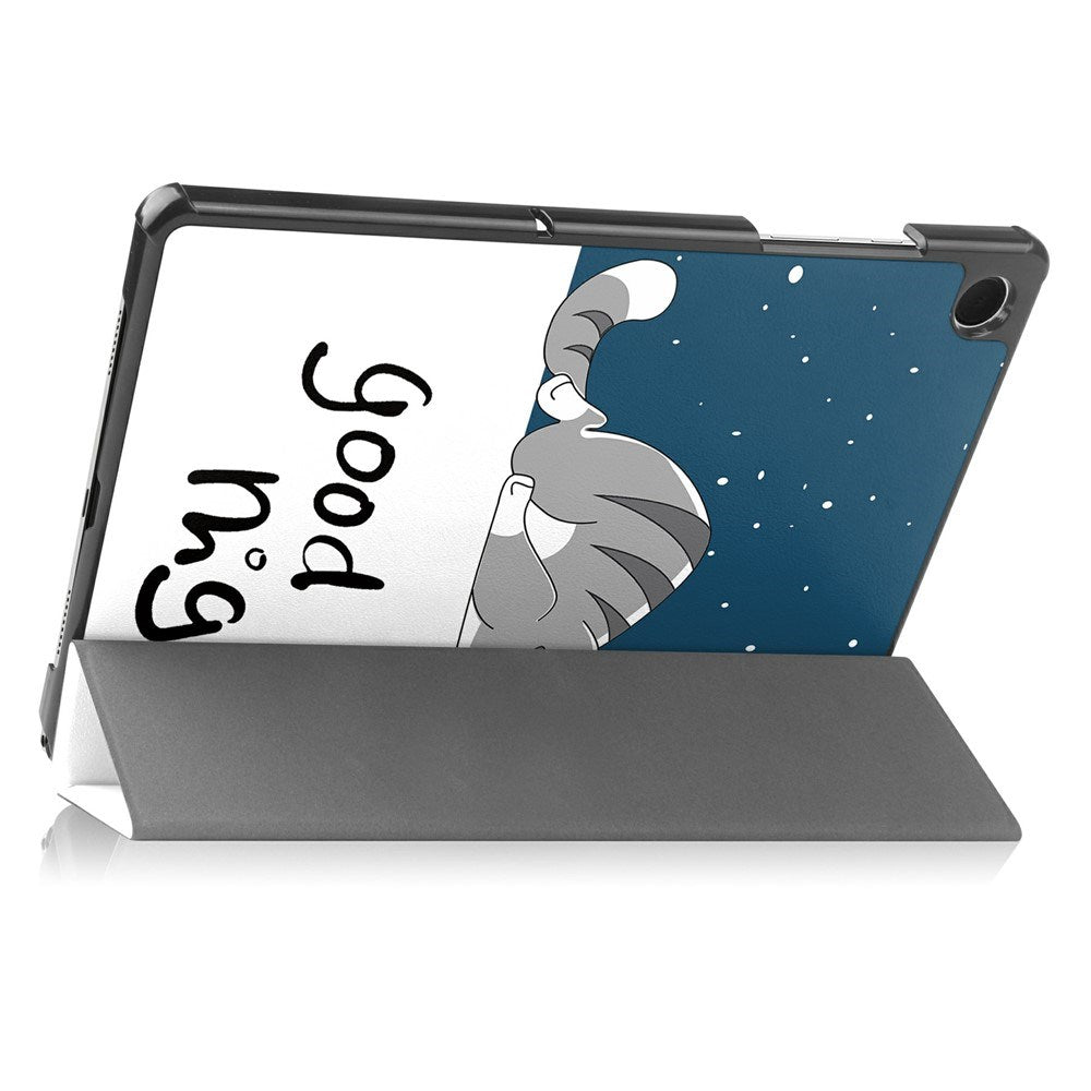 Samsung Galaxy Tab A11+ (Plus) EIDERWOOD Kunstlæder Tablet Cover m. Motiv - Sovende Kat