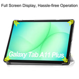 Samsung Galaxy Tab A11+ (Plus) EIDERWOOD Kunstlæder Tablet Cover m. Motiv - Sovende Kat