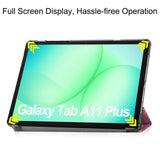 Samsung Galaxy Tab A11+ (Plus) EIDERWOOD Kunstlæder Tablet Cover m. Motiv - Galakse