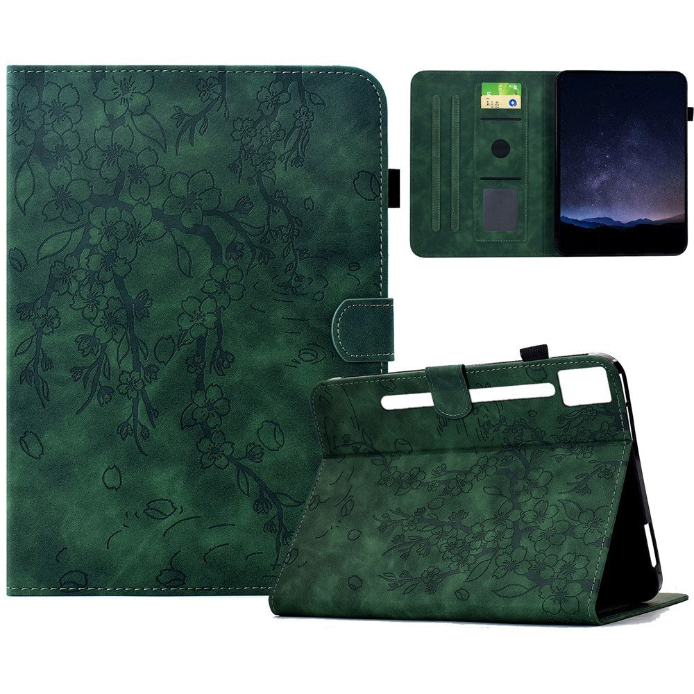 Lenovo Idea Tab Pro / Tab P12 Pro EIDERWOOD Tabletcover m. Blomstertryk - Grøn