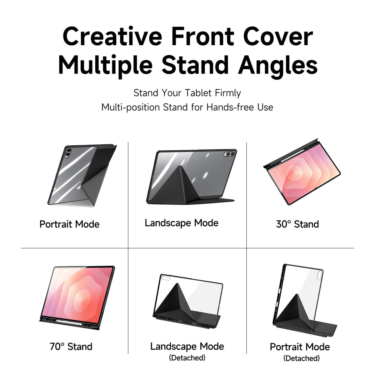 Samsung Galaxy Tab S12 Ultra / S11 Ultra DUX DUCIS Origami Hybrid Kunstlæder Cover - Sort
