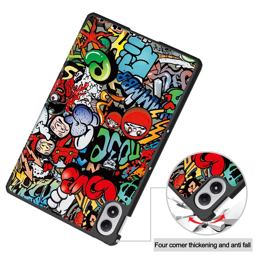 EIDERWOOD Xiaomi Redmi Pad 2 Pro Kunstlæder Tablet Cover m. Motiv - Graffiti