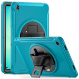 Samsung Galaxy Tab A11+ (Plus) EIDERWOOD Stødabsorberende Cover m. Roterbar Ståfunktion - Petroleumsblå