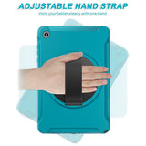 Samsung Galaxy Tab A11+ (Plus) EIDERWOOD Stødabsorberende Cover m. Roterbar Ståfunktion - Petroleumsblå