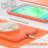 Samsung Galaxy Tab A11+ (Plus) EIDERWOOD Stødabsorberende Cover m. Roterbar Ståfunktion - Orange