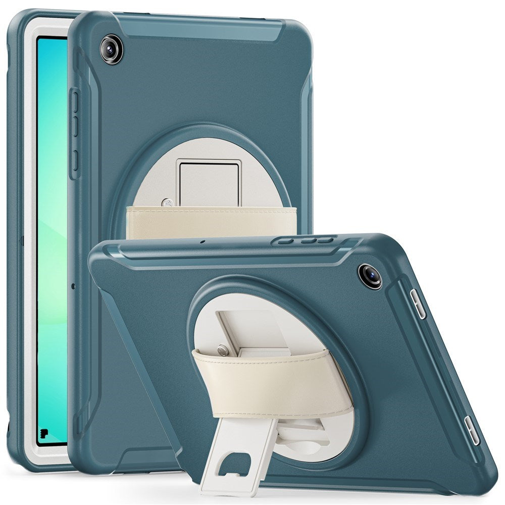 Samsung Galaxy Tab A11+ (Plus) EIDERWOOD Stødabsorberende Cover m. Roterbar Ståfunktion - Grøn