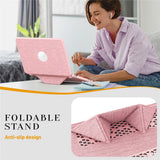 MacBook Neo 13 A18 Pro (2026) EIDERWOOD Cover - Udskæring til Logo - Foldbar Ståfunktion - Lyserød