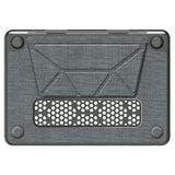 MacBook Neo 13 A18 Pro (2026) EIDERWOOD Cover - Udskæring til Logo - Foldbar Ståfunktion - Grå