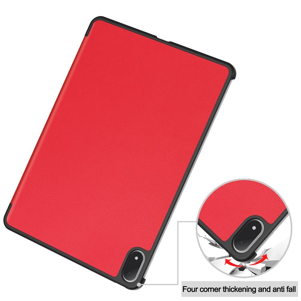 EIDERWOOD OnePlus Pad 4 Kunstlæder Flip Cover - Rød