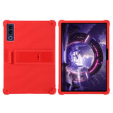 Lenovo Yoga Tab Plus Gen 2 13" EIDERWOOD Håndværker Silikone Cover m. Justerbar Kickstand & Stødabsorberende Hjørner - Rød
