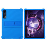 Lenovo Yoga Tab Gen 2 11.1" EIDERWOOD Håndværker Silikone Cover m. Justerbar Kickstand & Stødabsorberende Hjørner - Blå
