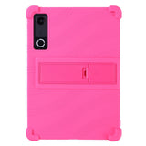 Lenovo Yoga Tab Gen 2 11.1" EIDERWOOD Håndværker Silikone Cover m. Justerbar Kickstand & Stødabsorberende Hjørner - Lyserød