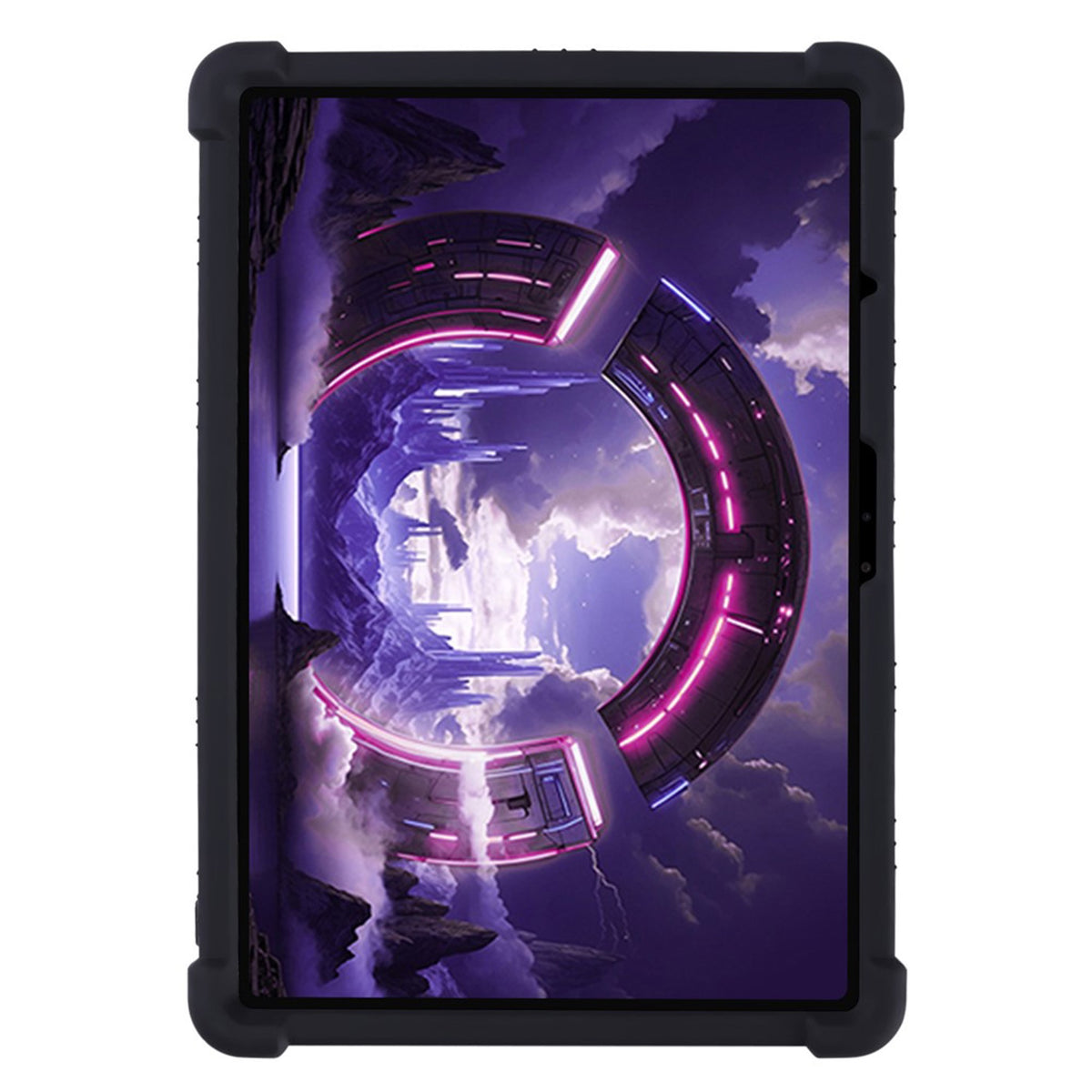 Lenovo Yoga Tab Gen 2 11.1" EIDERWOOD Håndværker Silikone Cover m. Justerbar Kickstand & Stødabsorberende Hjørner - Sort