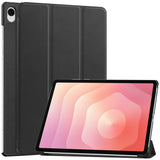 EIDERWOOD Samsung Galaxy Tab S12+ (Plus) Kunstlæder Tablet Cover m. Standerfunktion - Sort