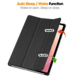 EIDERWOOD Samsung Galaxy Tab S12+ (Plus) Kunstlæder Tablet Cover m. Standerfunktion - Sort