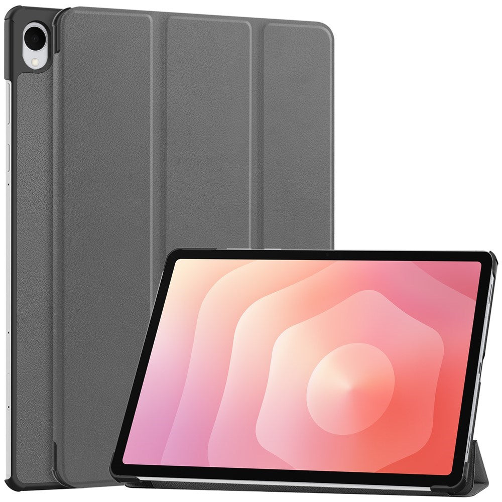 EIDERWOOD Samsung Galaxy Tab S12+ (Plus) Kunstlæder Tablet Cover m. Standerfunktion - Grå
