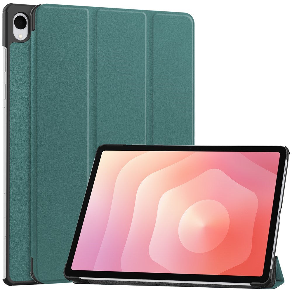 EIDERWOOD Samsung Galaxy Tab S12+ (Plus) Kunstlæder Tablet Cover m. Standerfunktion - Grøn