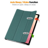 EIDERWOOD Samsung Galaxy Tab S12+ (Plus) Kunstlæder Tablet Cover m. Standerfunktion - Grøn