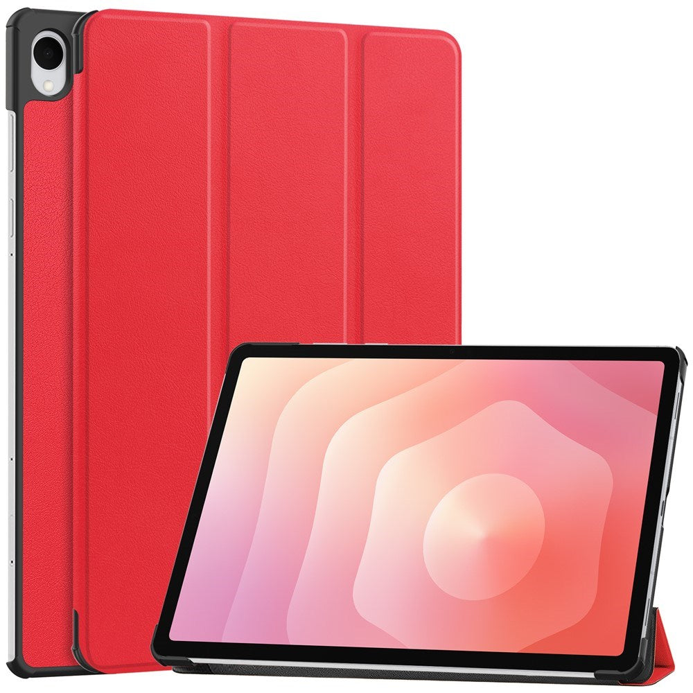 EIDERWOOD Samsung Galaxy Tab S12+ (Plus) Kunstlæder Tablet Cover m. Standerfunktion - Rød