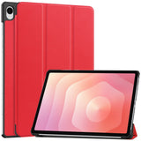 EIDERWOOD Samsung Galaxy Tab S12+ (Plus) Kunstlæder Tablet Cover m. Standerfunktion - Rød