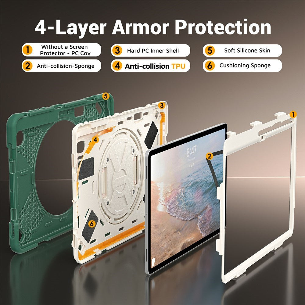 Samsung Galaxy Tab S12+ (Plus) EIDERWOOD Hybrid Cover m. Kickstand - Grøn