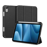 iPad Mini (2026) 8. Gen. DUX DUCIS DOMO Tri-Fold Kunstlæder Flip Cover m. Ståfunktion  - Sort
