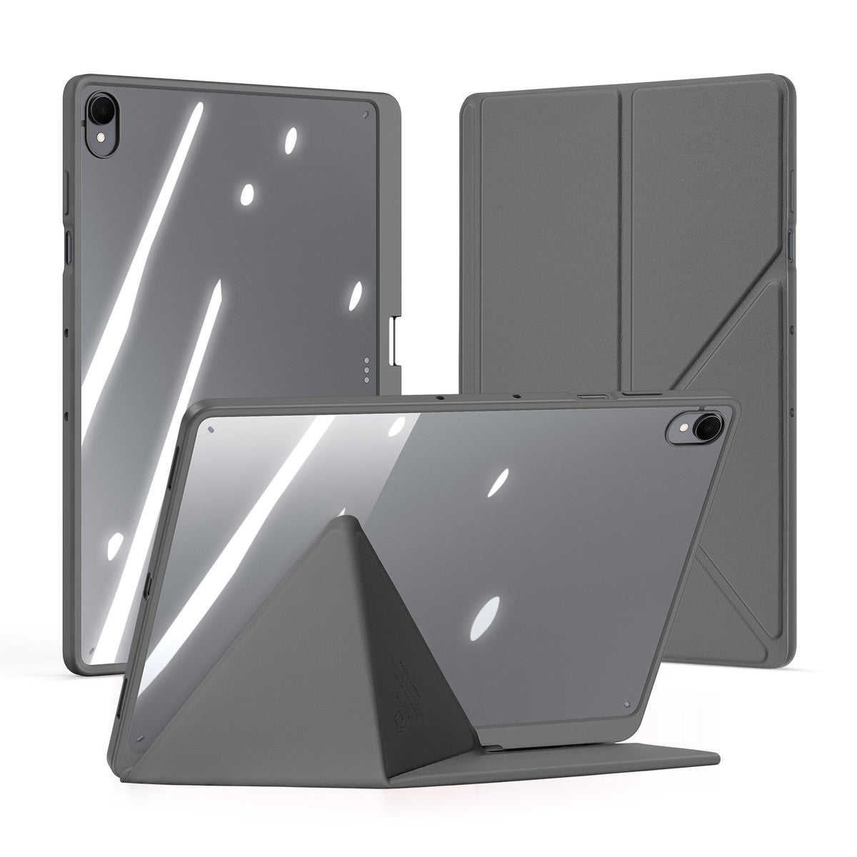 Samsung Galaxy Tab S12+ (Plus) DUX DUCIS Origami Hybrid Kunstlæder Cover - Grå