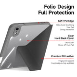 iPad Mini (2026) 8. Gen. DUX DUCIS MAGI Origami Hybrid Kunstlæder Flip Cover m. Ståfunktion - Grå