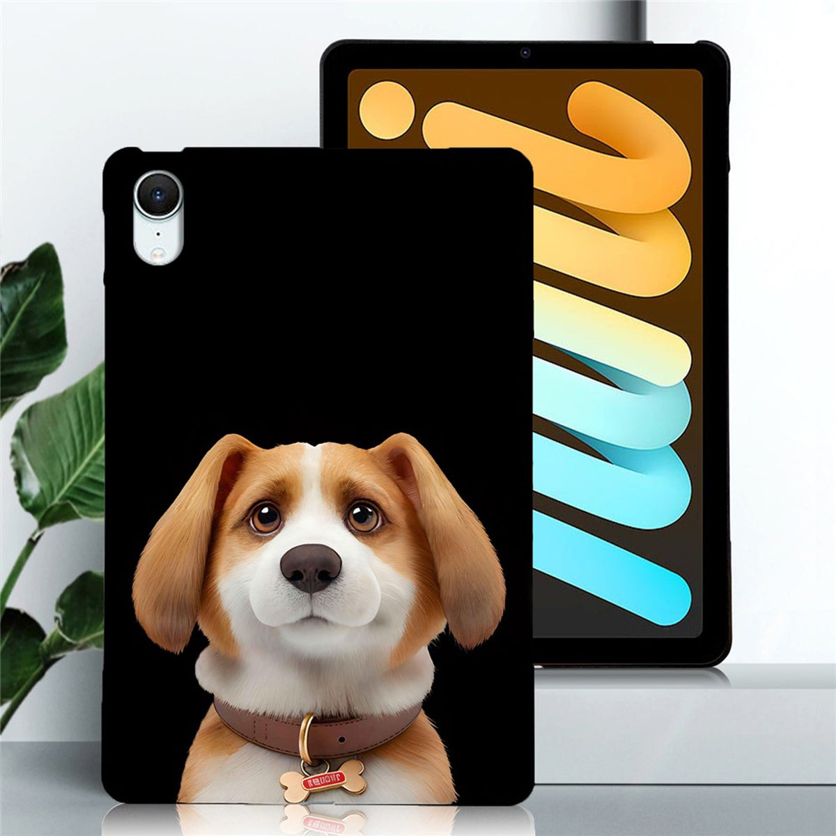 EIDERWOOD iPad Mini (2026) 8. Gen. Slankt Fleksibelt Plastik Cover - Beagle-Harrier Hund