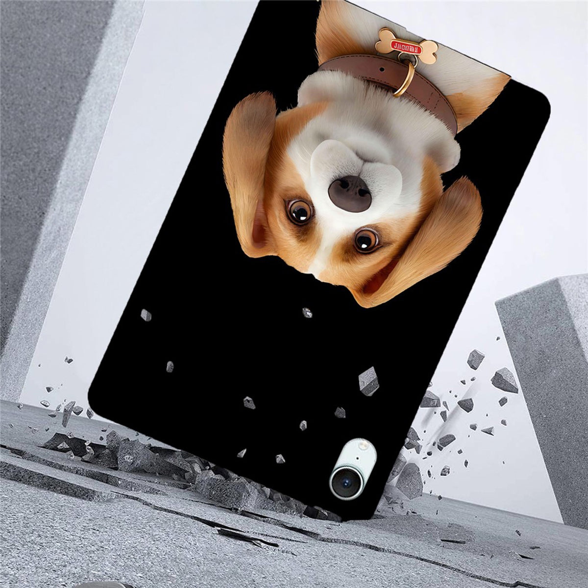 EIDERWOOD iPad Mini (2026) 8. Gen. Slankt Fleksibelt Plastik Cover - Beagle-Harrier Hund