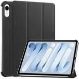 iPad Mini (2026) 8. Gen. EIDERWOOD Kunstlæder Flip Cover m. Ståfunktion - Sort