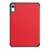 iPad Mini (2026) 8. Gen. EIDERWOOD Kunstlæder Flip Cover m. Ståfunktion - Rød