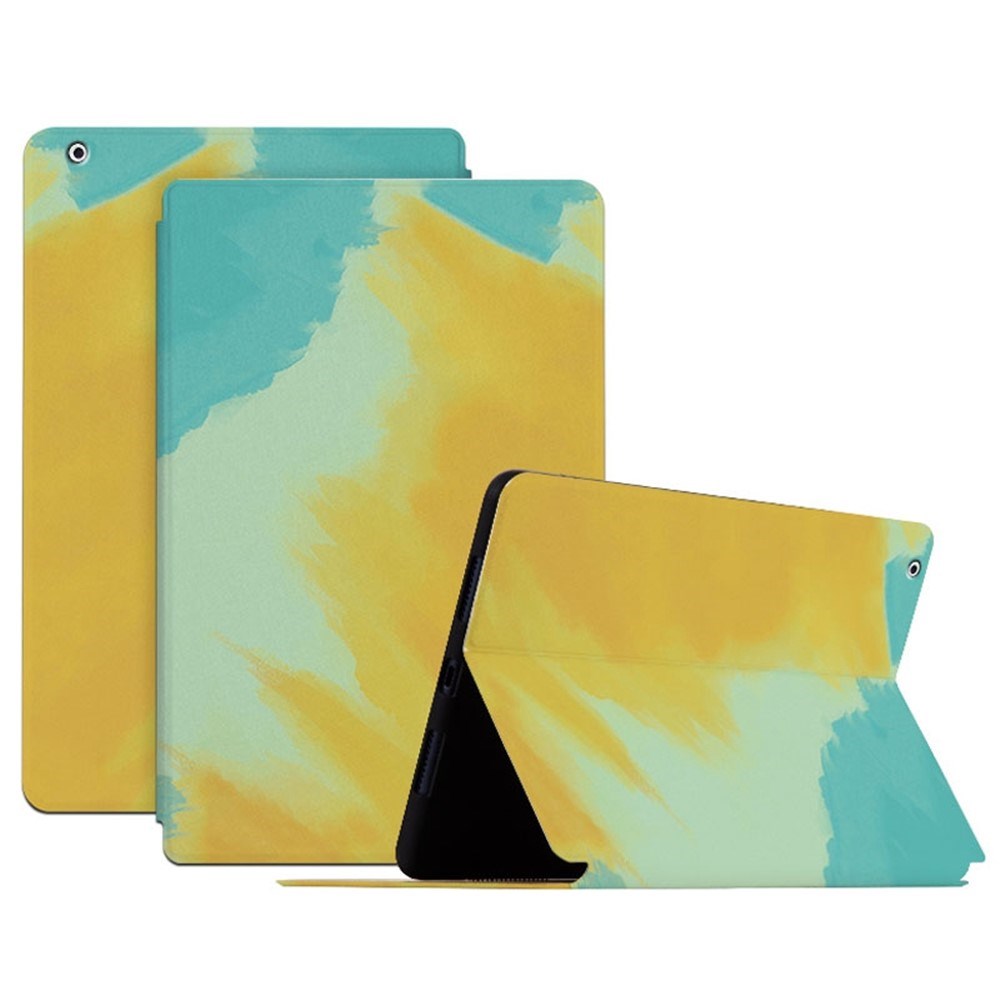 iPad 4 / 3 / 2 - EIDERWOOD Kunstlæder Flip Cover m. Mønster - Gul