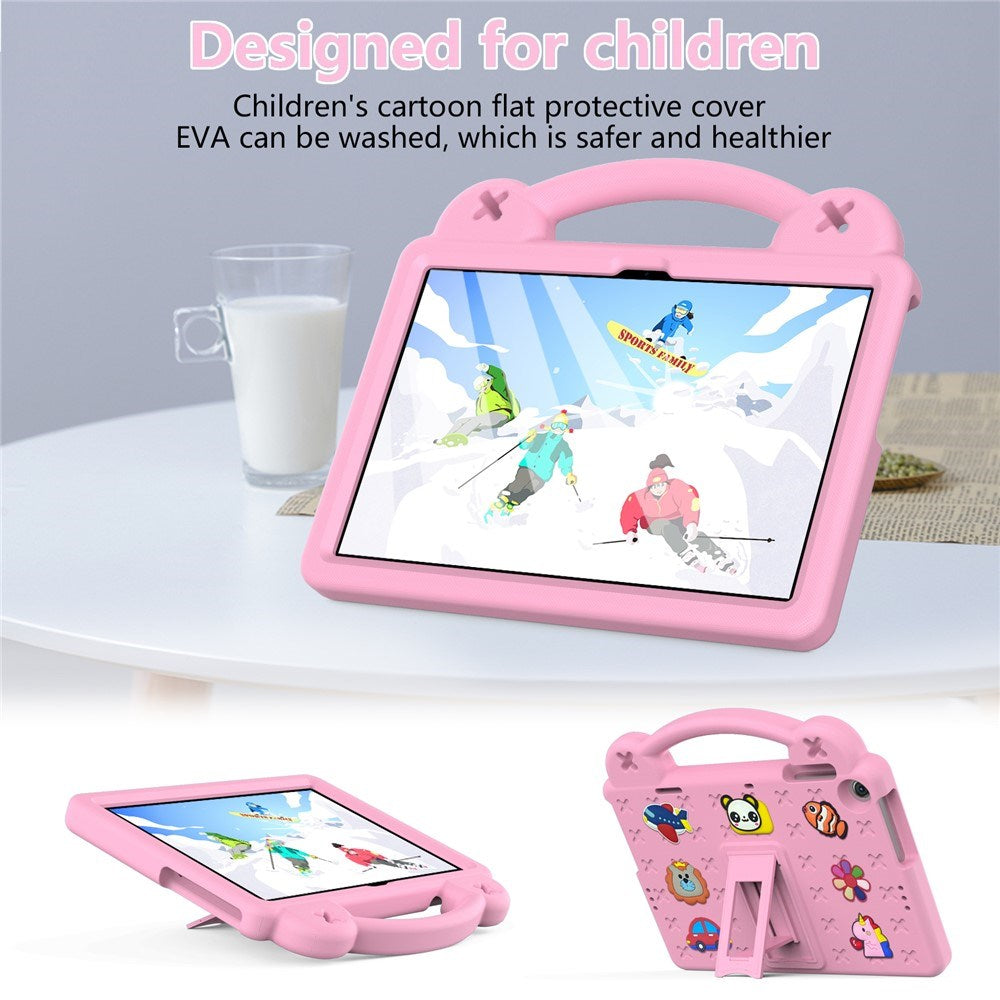 Lenovo Tab M10 Plus (3. Gen) 10.6" (TB-125F/128F) Børne Cover m. Stander & Håndholder - Lyserød