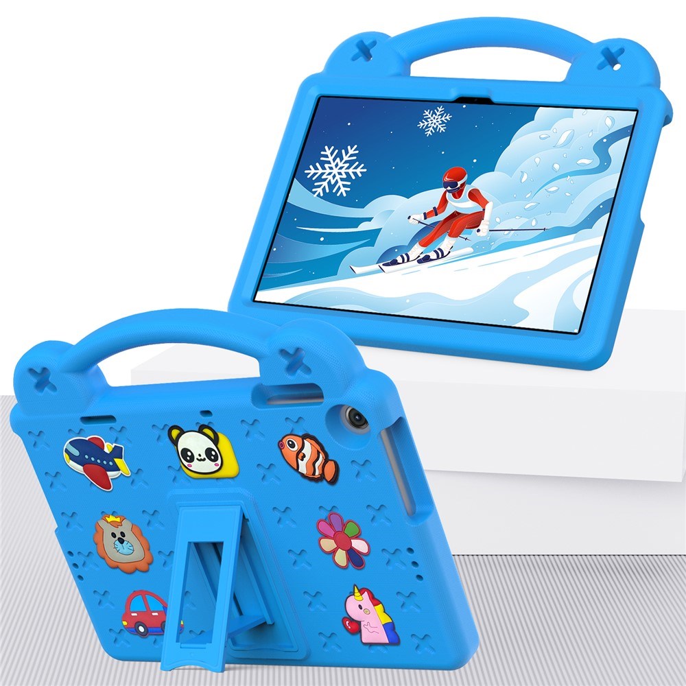 Lenovo Tab M10 Plus (3. Gen) 10.1" (TB-125F/128F) Børne Cover m. Stander & Håndholder - Blå