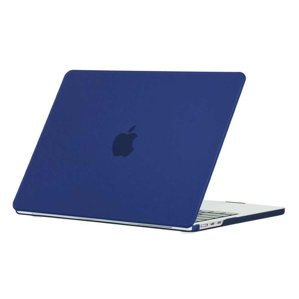 MacBook Air 13" M2/M3/M4 (2022-2025) Mat Plastik Bærbar Cover - Mørkeblå