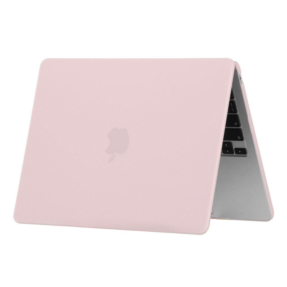 MacBook Air 13" M2/M3/M4 (2022-2025) Mat Plastik Bærbar Cover - Lyserød
