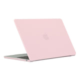 MacBook Air 13" M2/M3/M4 (2022-2025) Mat Plastik Bærbar Cover - Lyserød