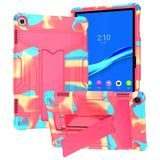 Lenovo Tab M10 (3. Gen) 10.1" (TB-328F/TB-328X) Håndværker Cover m. Stander - Lyserød / Turkis