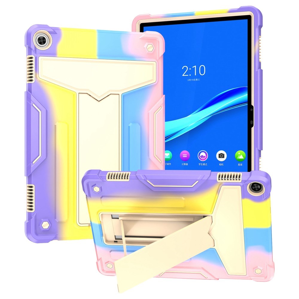 Lenovo Tab M10 (3. Gen) 10.1" (TB-328F/TB-328X) Håndværker Cover m. Stander - Regnbue