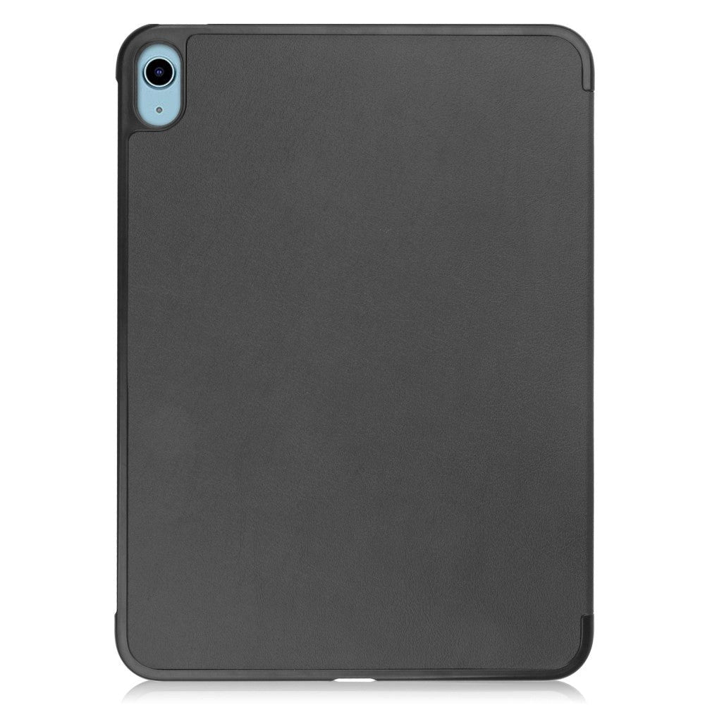 Apple iPad 10.9" (2022) Læder Flip Cover m. Stand - Sort