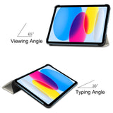 iPad 10.9" (2022) Læder Flip Cover m. Tri-fold Stand - "Good Night"