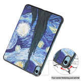 iPad 10.9" (2022) Læder Flip Cover m. Tri-fold Stand - Starry Night