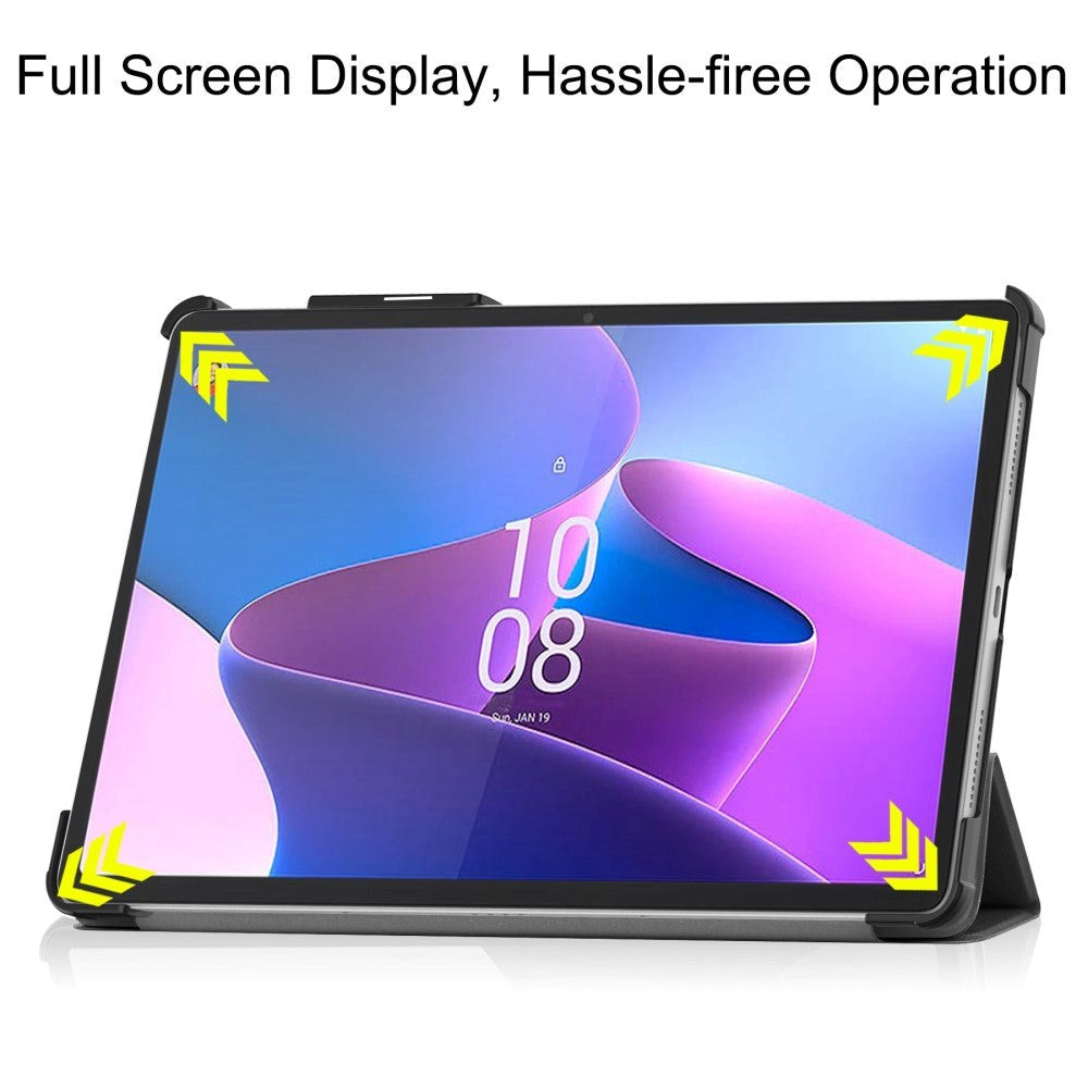 Lenovo Tab P11 Pro Gen. 2 Tri-Fold Læder Flip Cover - Sort