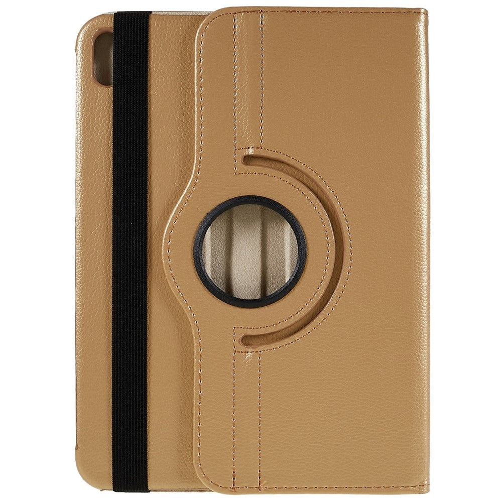 EIDERWOOD iPad 10.9" (2022) Klassisk Læder Flip Cover m. 360⁰ Ståfunktion - Khaki